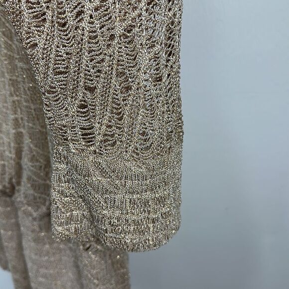 Damianou Long Sleeve Drop Waist Evening Crochet Deco Dress Size M - Picture 5 of 12